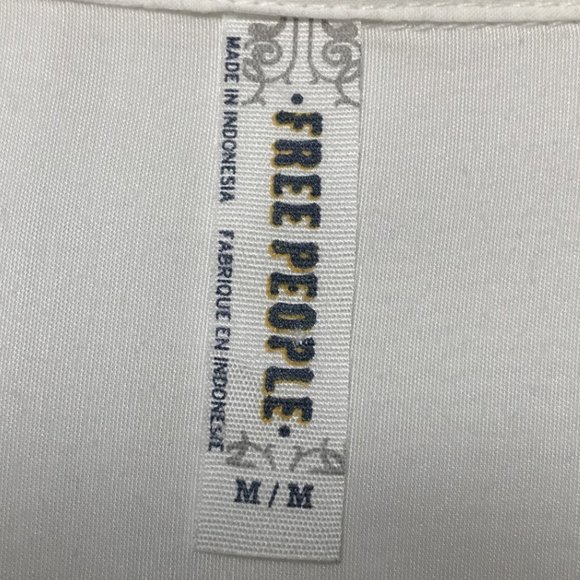 Free People White Pintuck Long Sleeve Tunic Blouse - Picture 2 of 16